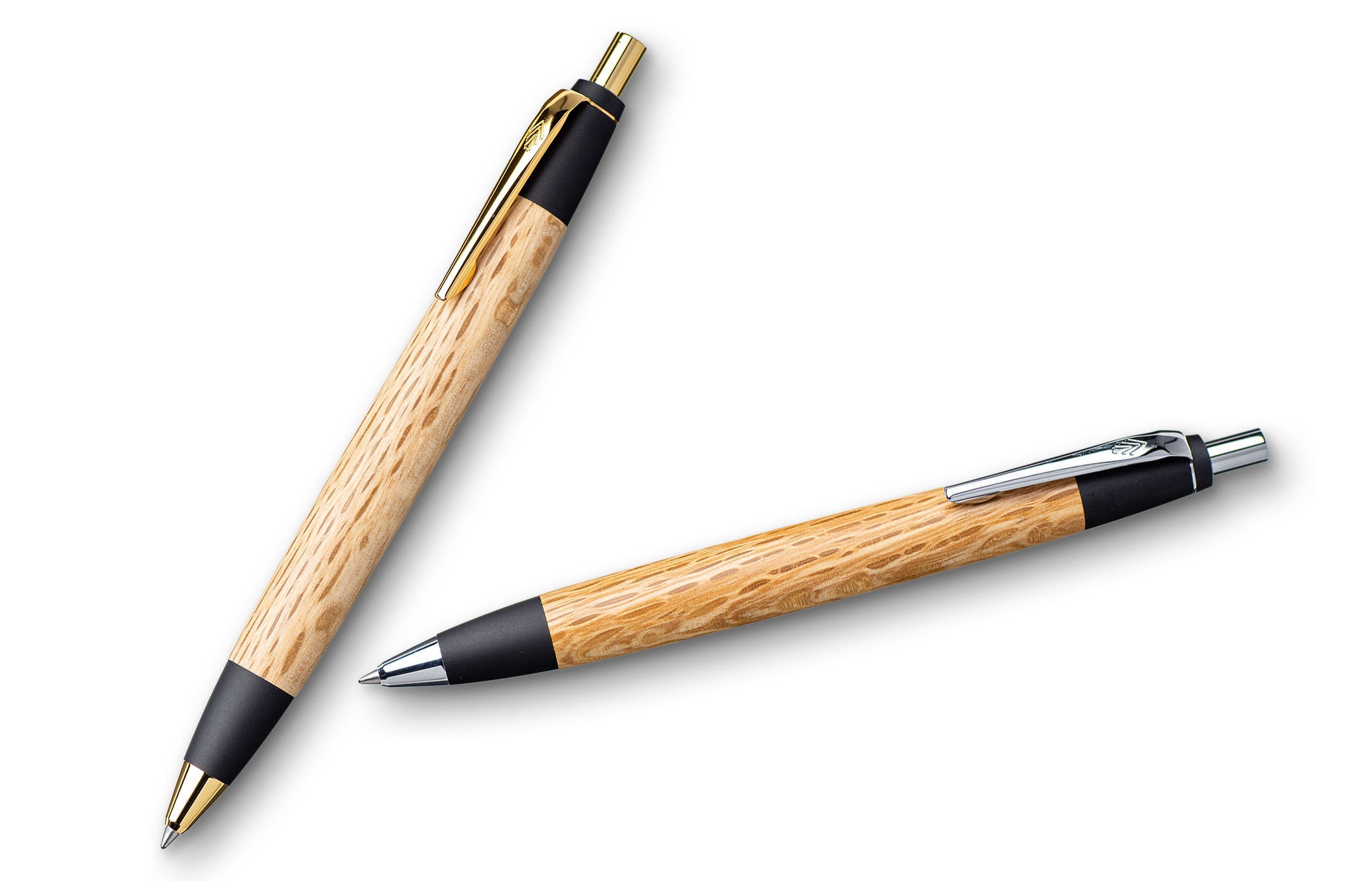 野原工芸似 極上本花梨瘤 シャープペンシル ゴールド 斑紋純銀色仕様