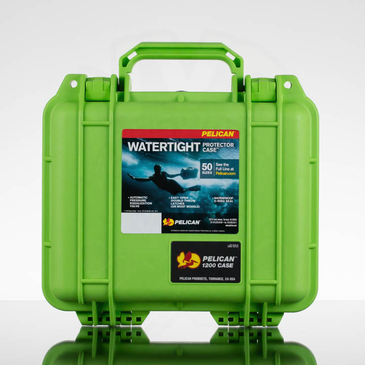 Pelican 1200 Case - Lime Green at NVS Glassworks