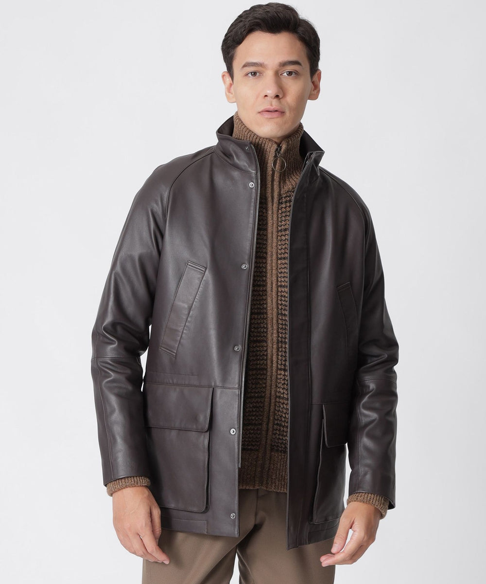 ラムレザークルーザージャケット/ブルゾン(ブルゾン)｜Paul Stuart
