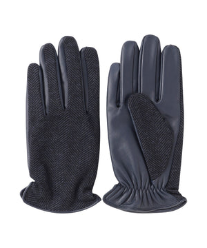 EMMETEX ヘリンボーン×レザー スマホグローブ(グローブ)｜MACKINTOSH