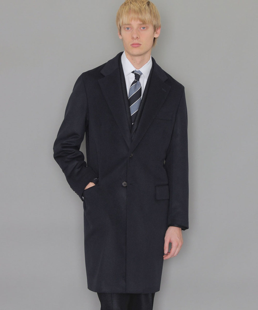 ウールカシミヤビーバーチェスターフィールドコート(コート