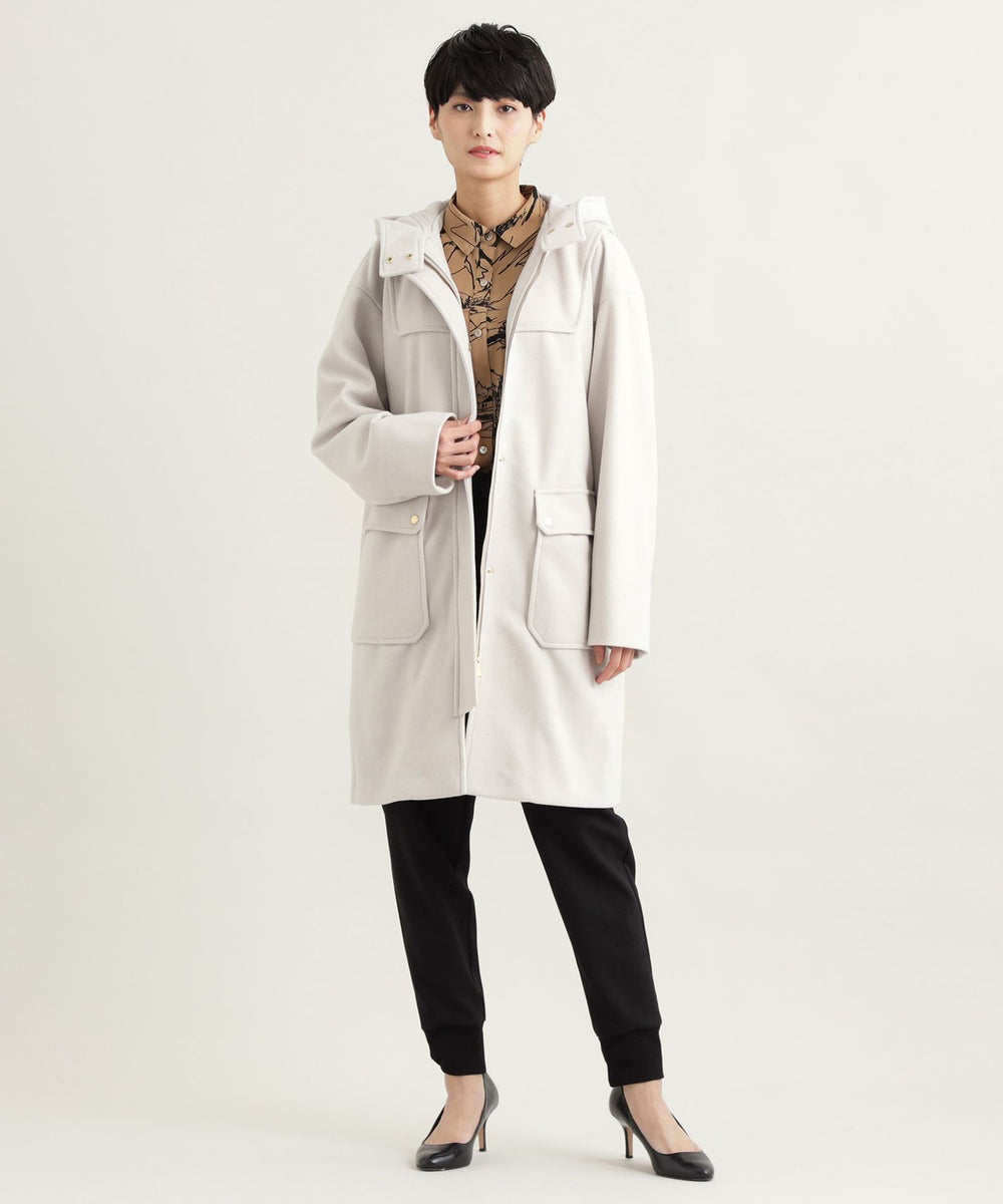 ウールライクジャージフーデッドコート(コート)｜EVEX by KRIZIA