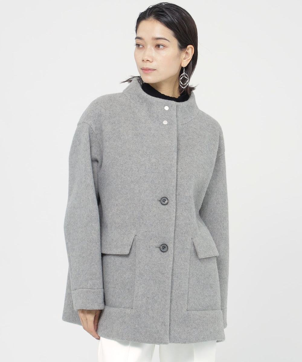 WEB・一部店舗限定】ラミネートシャギーウールコート(コート)｜EVEX by