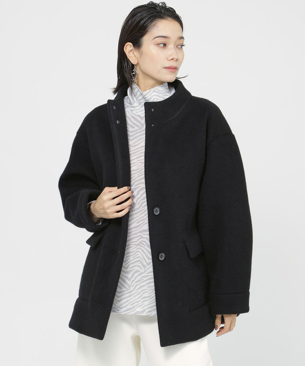 WEB・一部店舗限定】ラミネートシャギーウールコート(コート)｜EVEX by