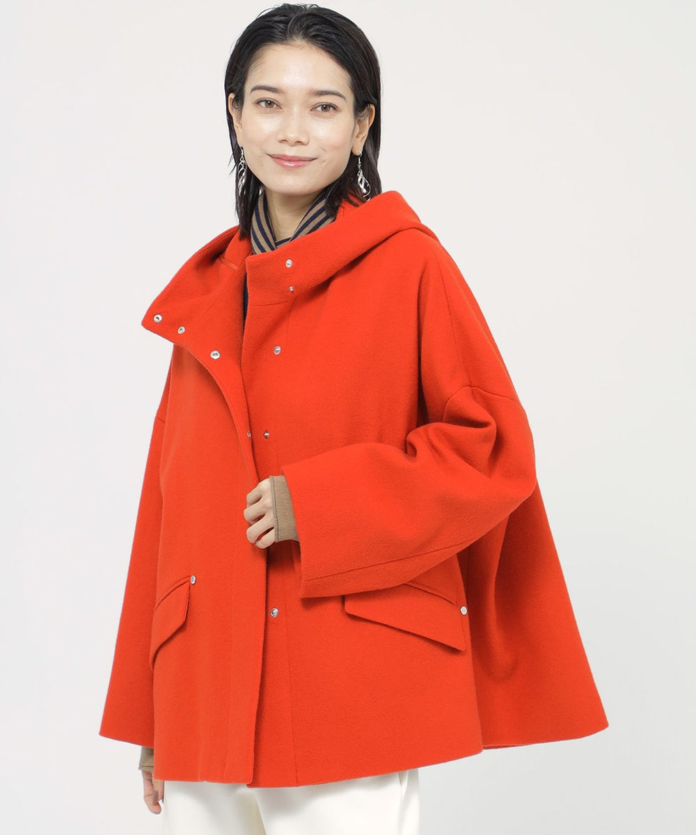 カタログ掲載品】ウールスーパービーバーフーデッドコート(コート