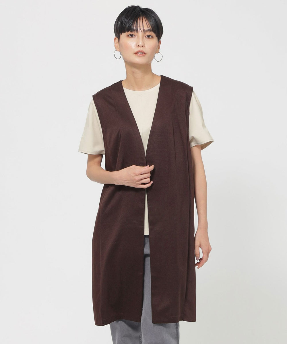 ウォッシャブル】ソフトジャージコンビジレ(トップス)｜EVEX by KRIZIA