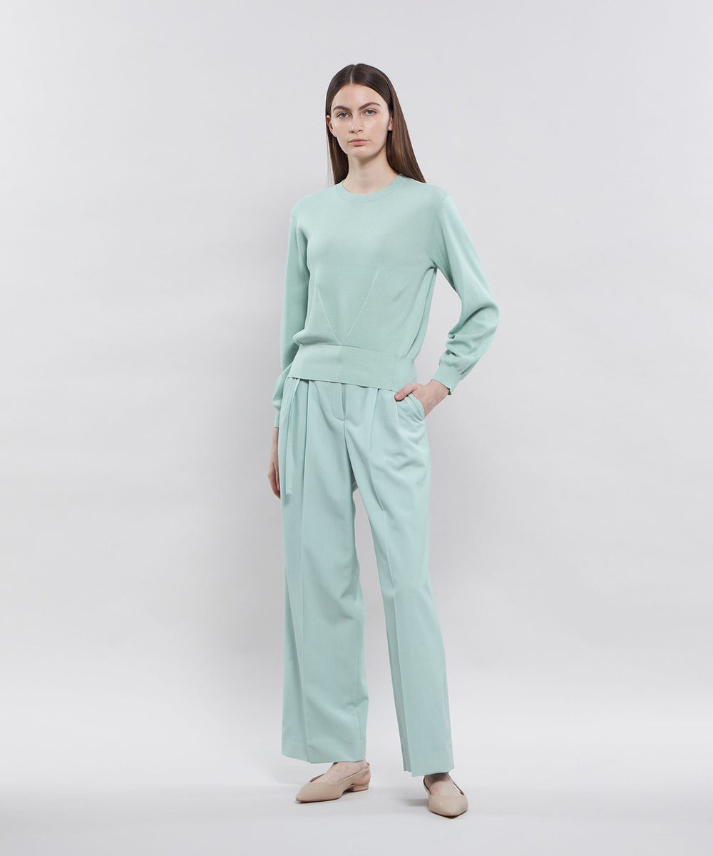 クリーンウールトロ ワイドタックパンツ(パンツ)｜EPOCA(エポカ)の