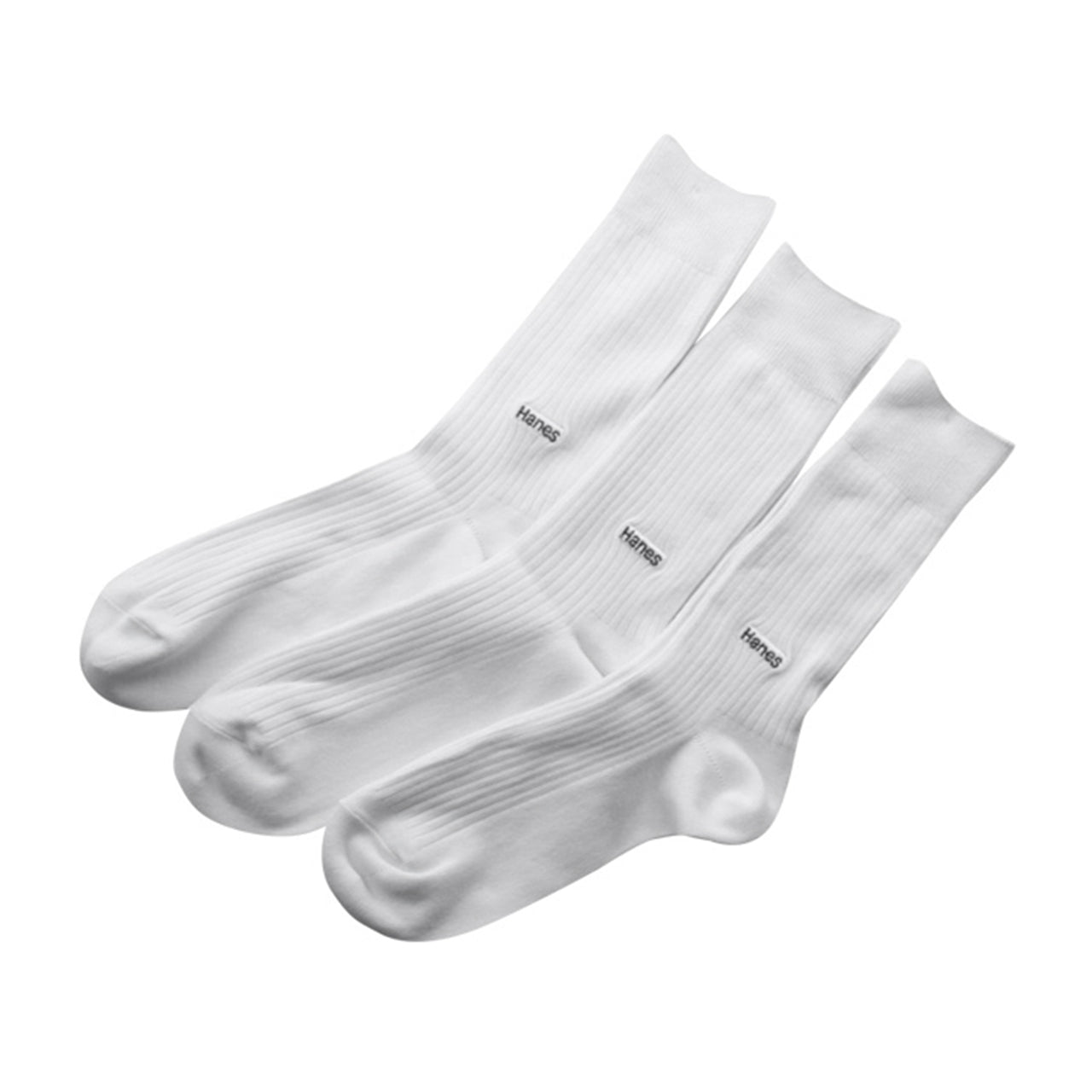 ヘインズ メンズ ノンパイル フルレングスソックス 3足組 25-27cm
