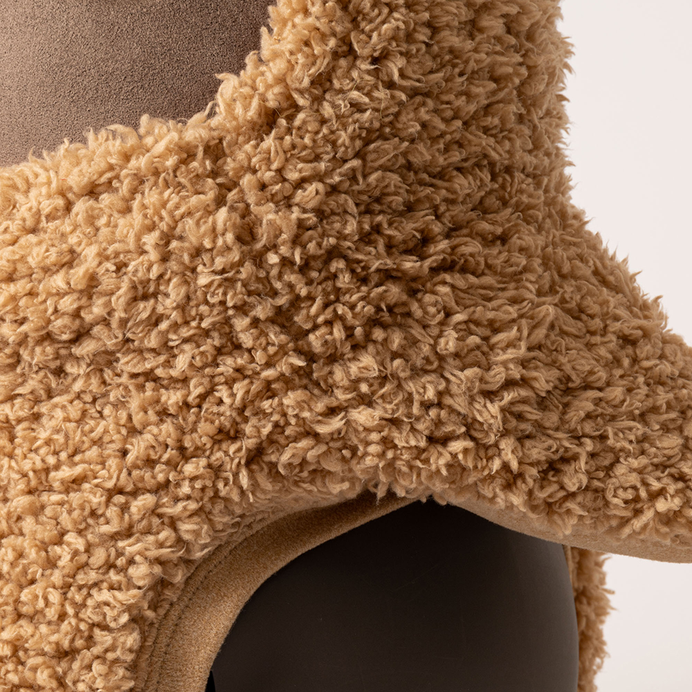 ラボット 服 プードルファーニット キャメル 公式 LOVOTウェア