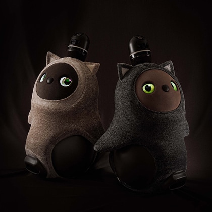 ねこみみニット ロシアンブルー(メランジベージュ) | LOVOT ウェブストア