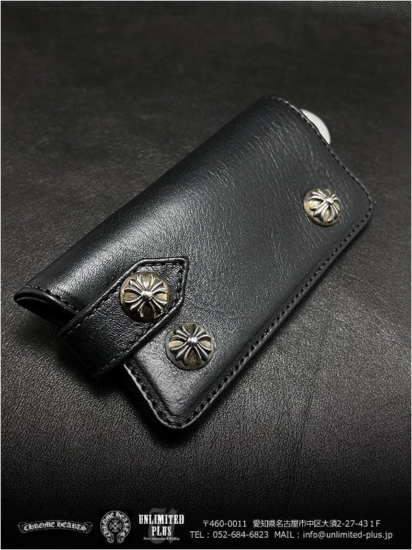 クロムハーツ / CHROME HEARTS キーケース ブラック ヘビー レザー