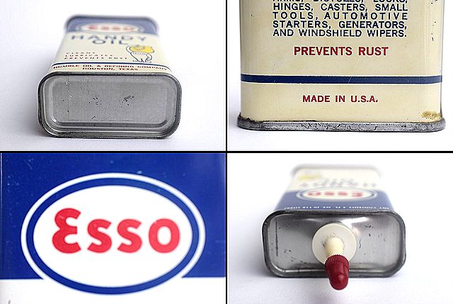 1950's ENCO エンコ エッソ オイルドロップ ビンテージ オイル缶 2025