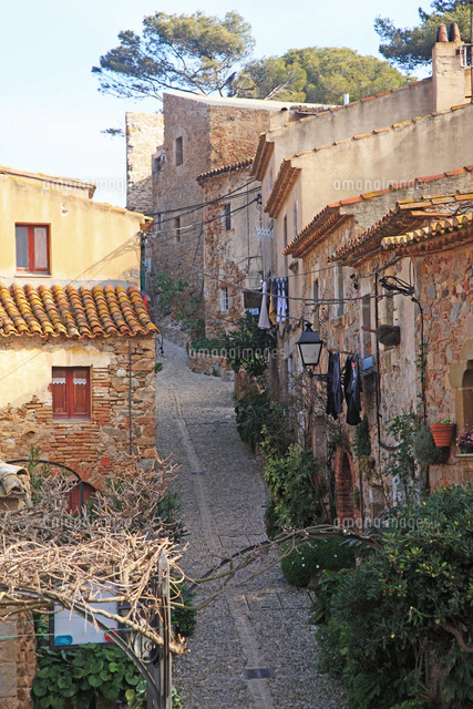 古い街並み スペイン トッサ・デ・マール[22585002378]の写真
