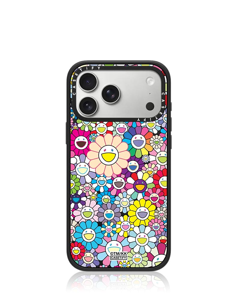 Casetify x Takashi Murakami Flowers Bloom Rainbow iPhone 17 Pro