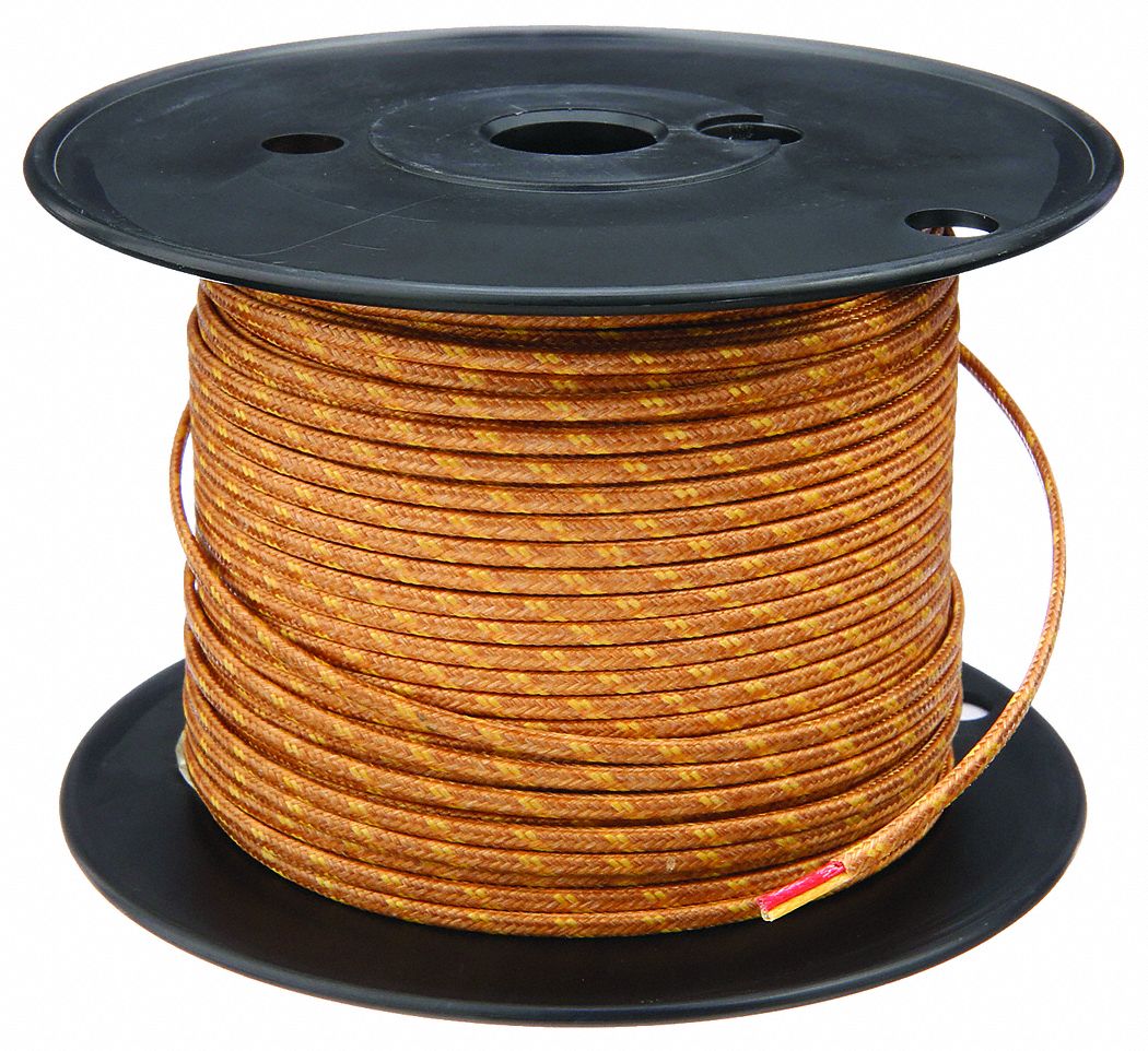 TEMPCO, Type K, 20 AWG Conductor Size, Thermocouple Wire - 3HWL7