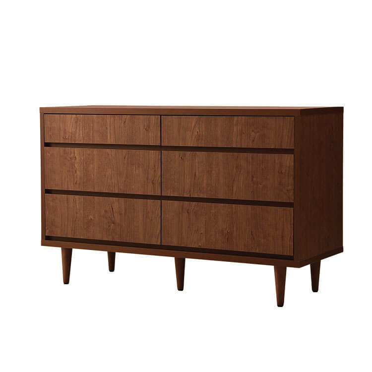 日本製の収納チェスト(アルダー/ウォルナット)ロータイプ/ハイチェスト