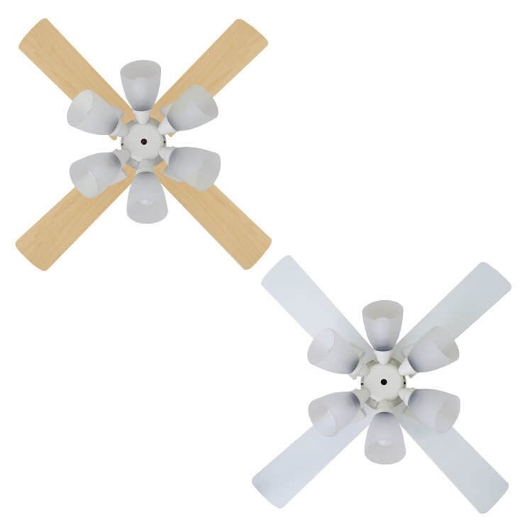 LOWYA シーリングファンライト 6灯