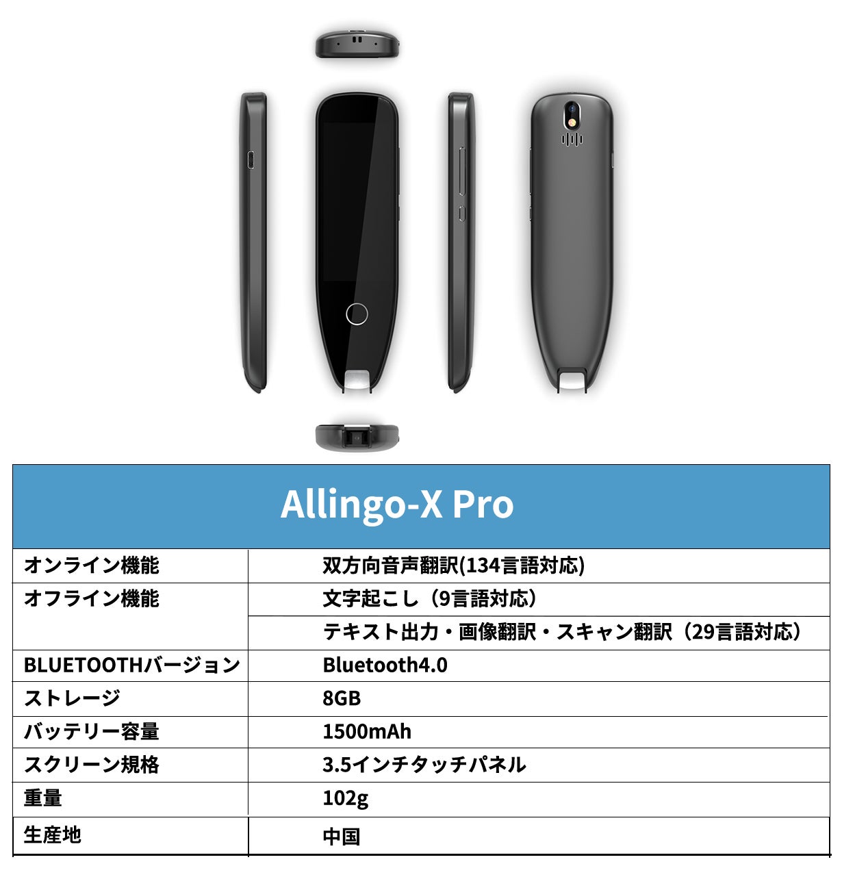 驚異の134言語対応！【録音・文字起こし・翻訳】Allingo-X Pro