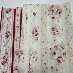 アンティーク英国 ウェールズ/ダーラムキルト 花更紗ペイズリー ハンド