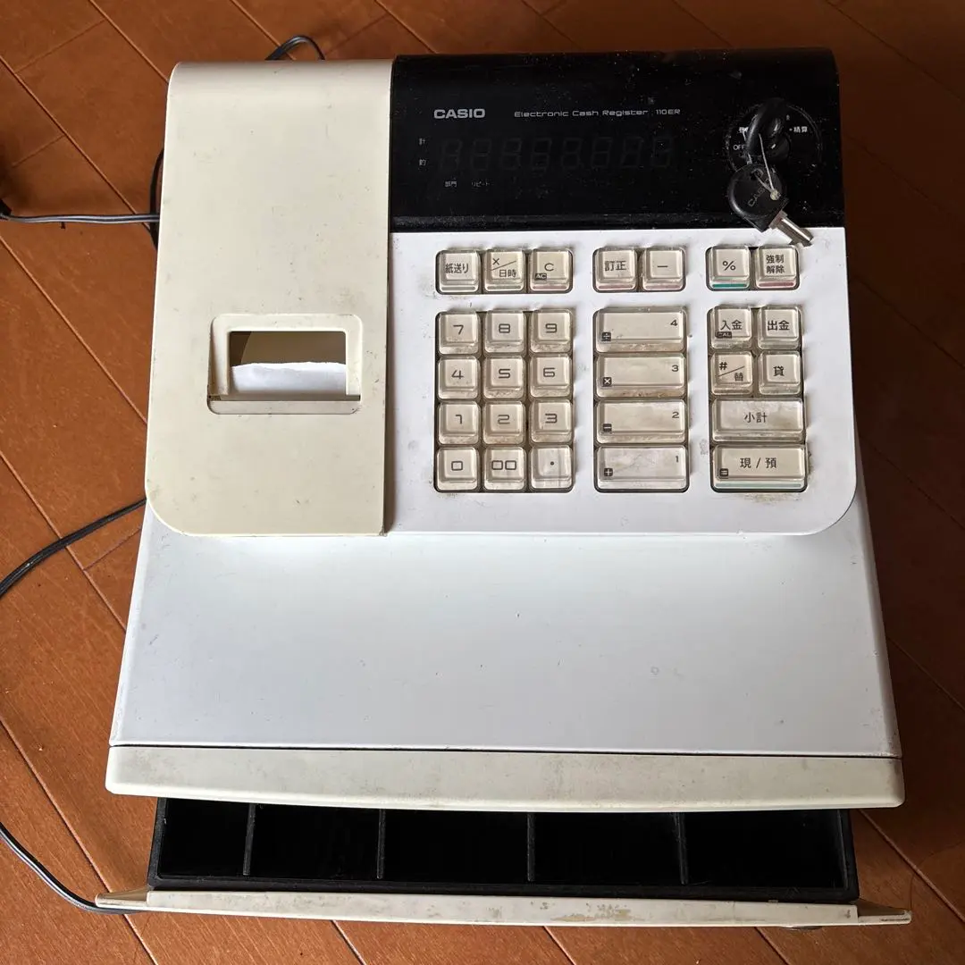 カシオレジスター110ER簡単便利特殊送料込560303