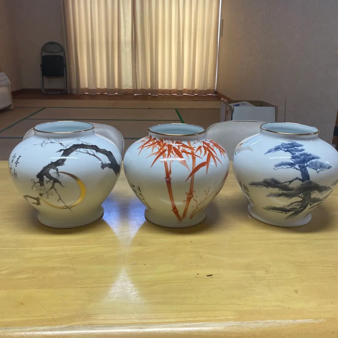 百木春夫作高級磁器限定版桜花瓶皇室担当