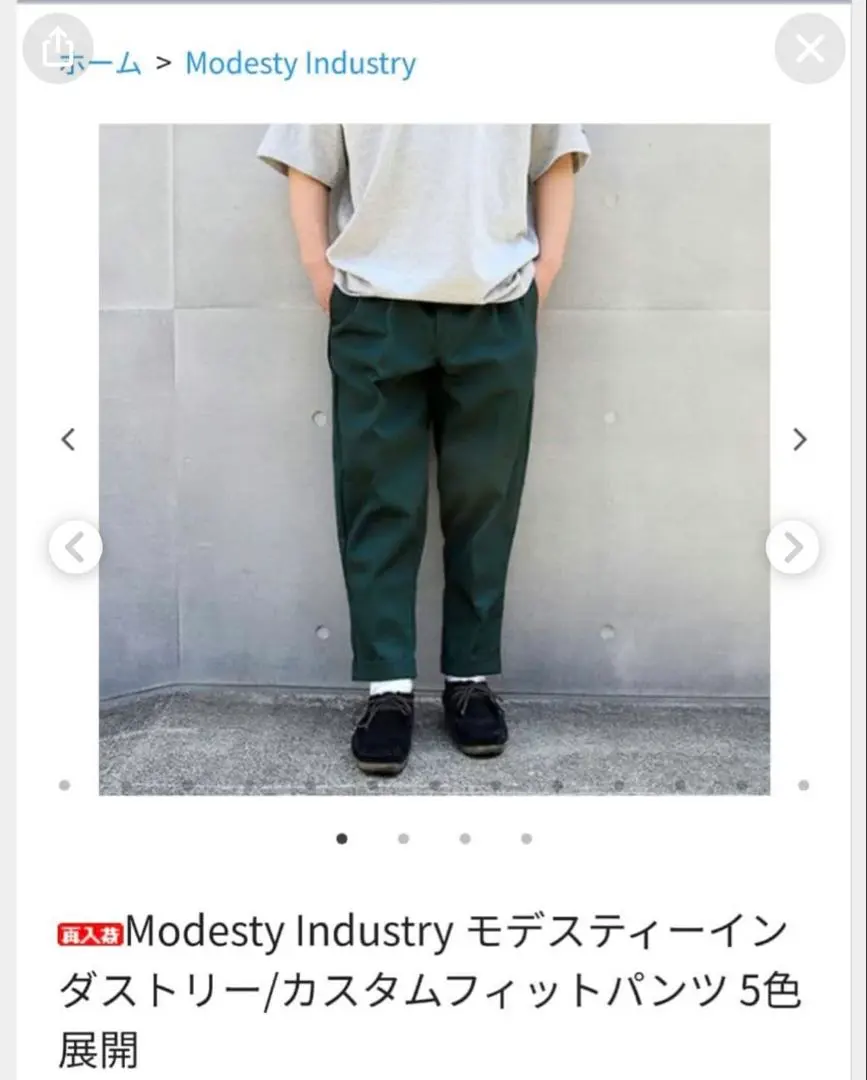 2026年最新】modesty industry パンツの人気アイテム - メルカリ