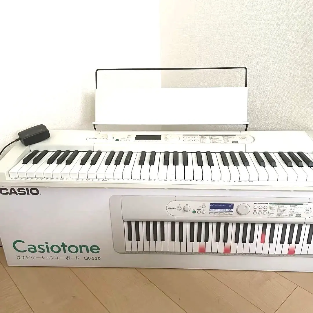 カシオ Casiotone 光ナビゲーションキーボード LK-530 [ホワイト