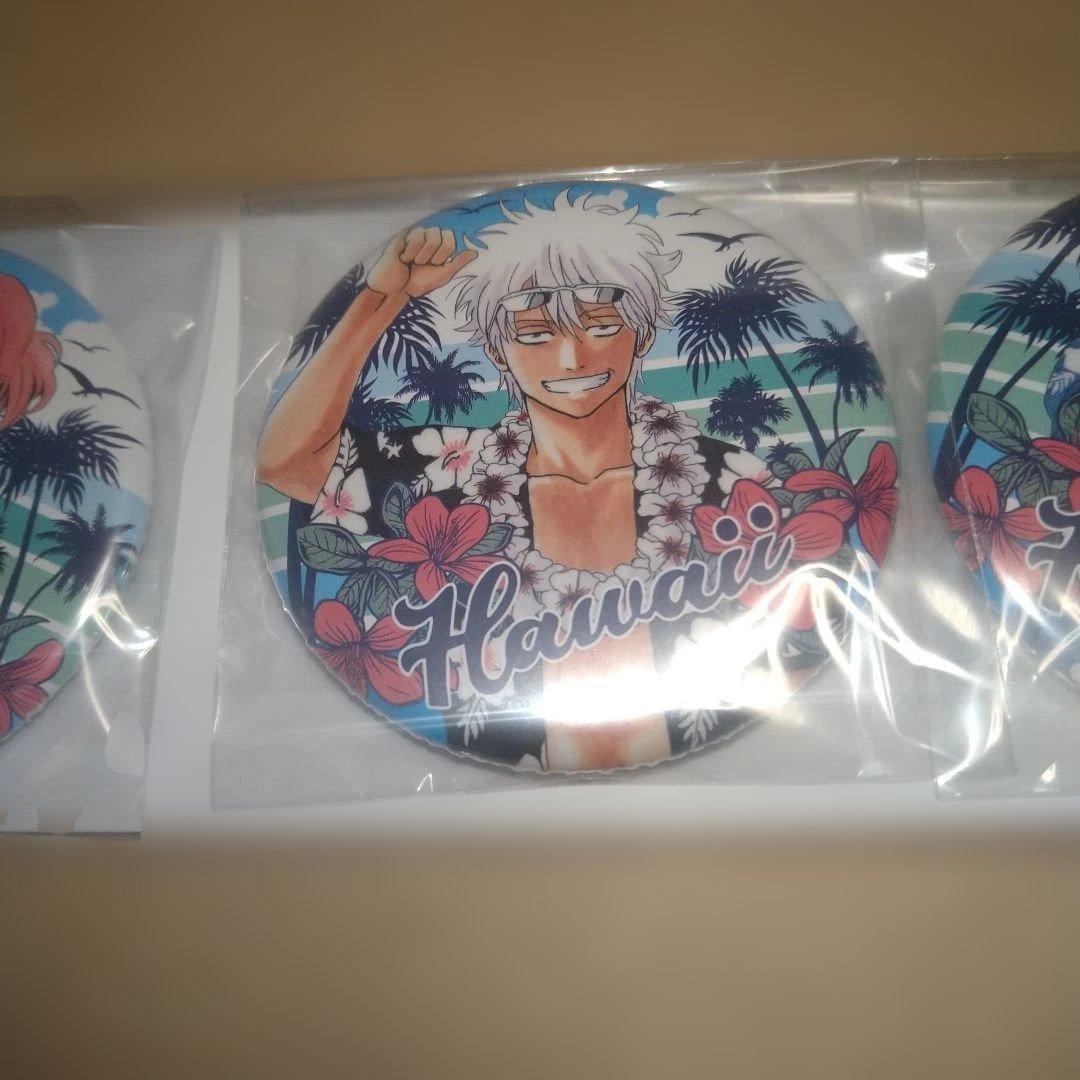 銀魂 大銀魂展 缶バッジ 万事屋ver. ハワイ 3種セット 新品 - メルカリ