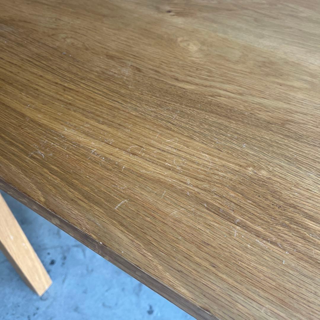 美品・廃盤希少★無印 無垢材ダイニングテーブル 幅８０ｃｍ・オーク材