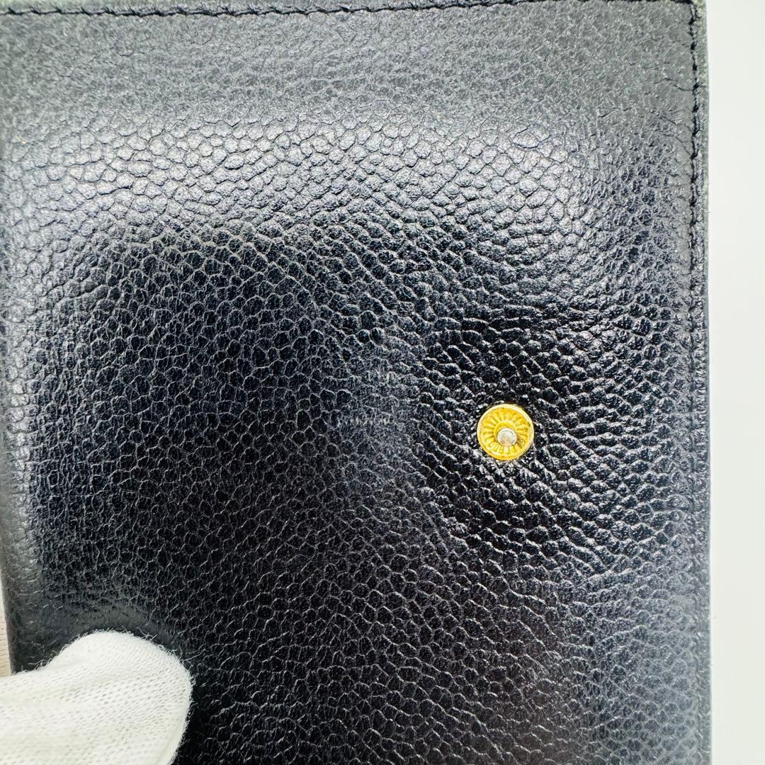 ✨CHANEL✨シャネル✨レザー✨ブラック✨ココマーク✨2つ折り財布✨