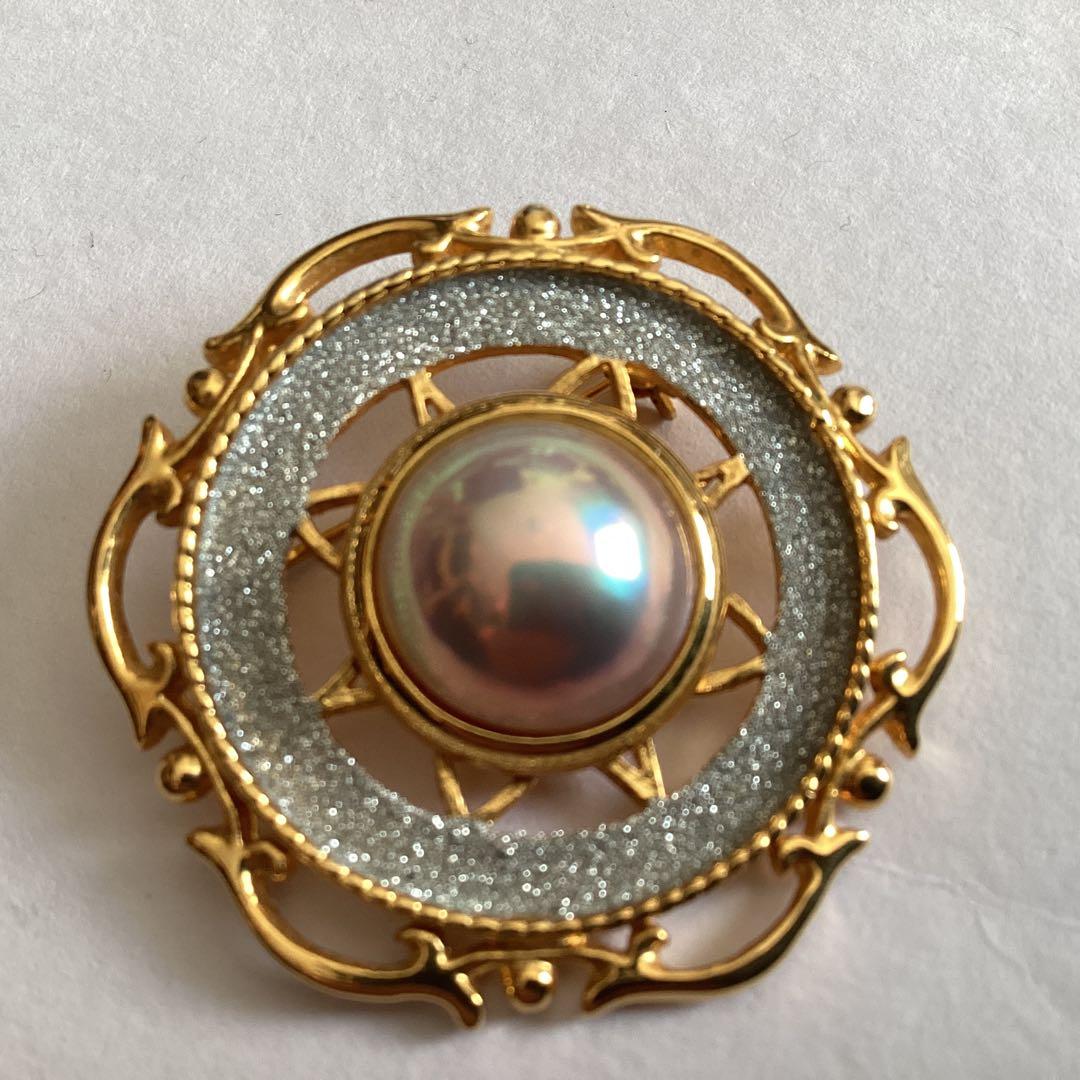 田崎真珠のマベパールブローチ TASAKI（タサキ） 田崎真珠 マベパール ブローチ 真珠 【中古】(62488