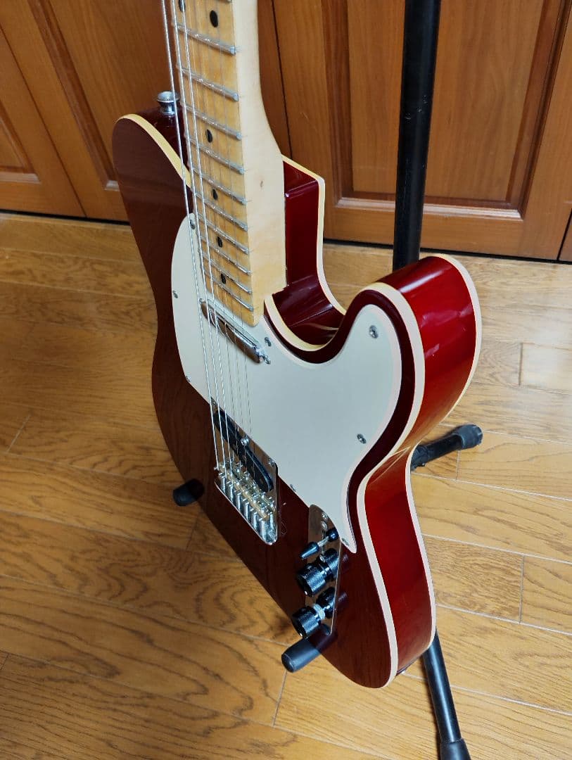 最終値下げ　テレキャスター　チェリーレッド　コンポーネントギター