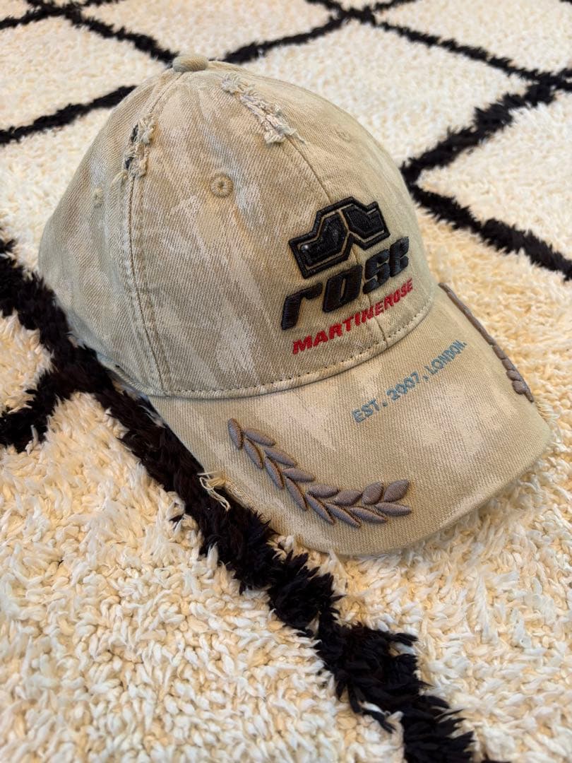 Martine Rose ROLLED BACK CAP 確実正規品 Martine Rose / ROLL BACK CAP BLACK