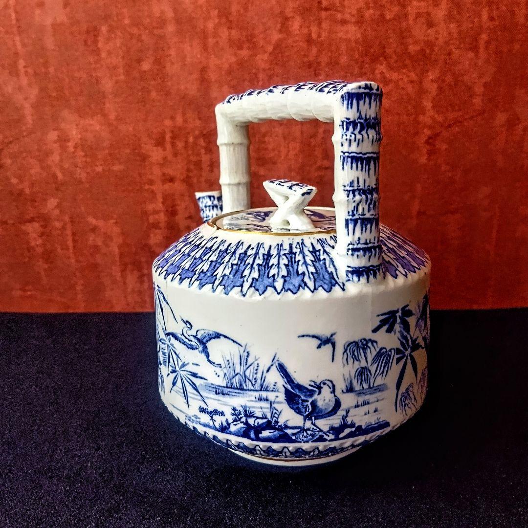 英国アンティーク◆ヴィクトリア朝◆『バンブー』ティーポット◆レジストリマークあり