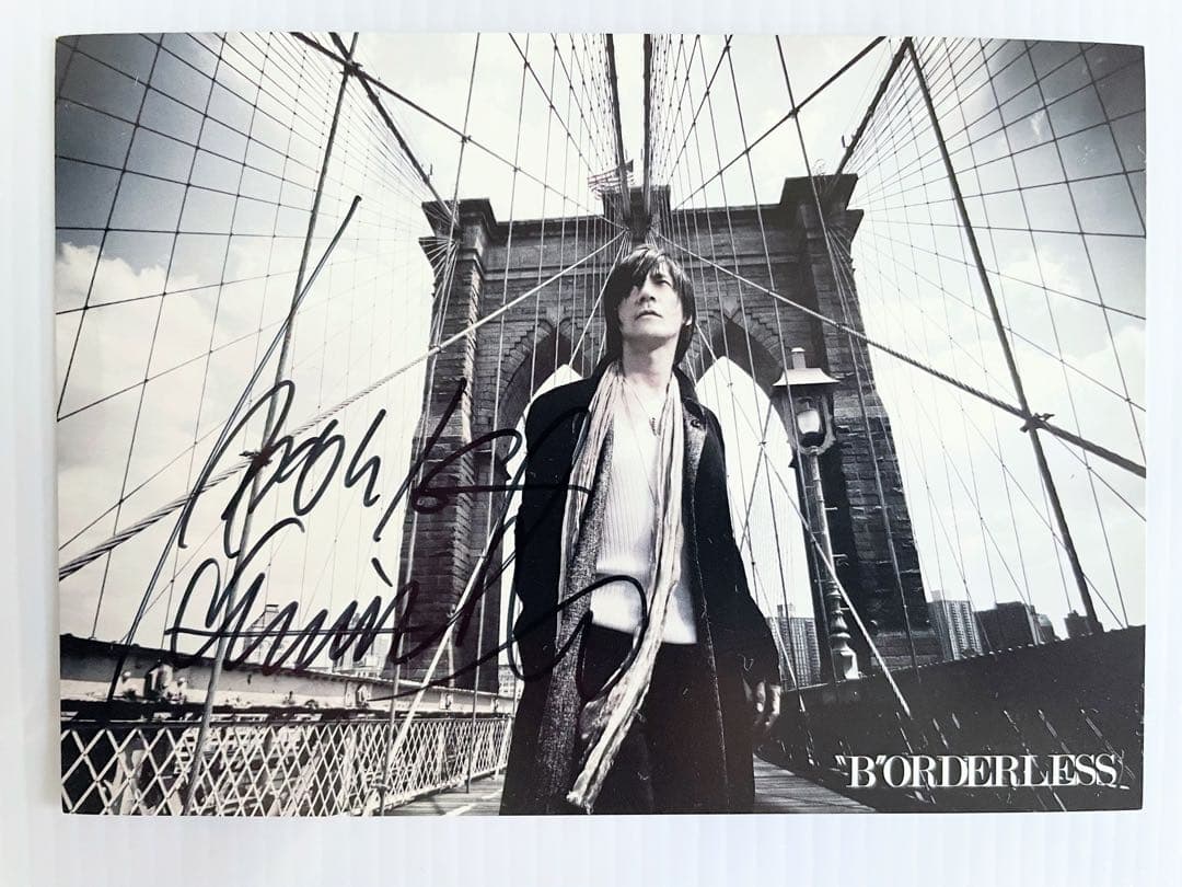 氷室京介直筆サインポストカード形BORDERLESS 限定レア