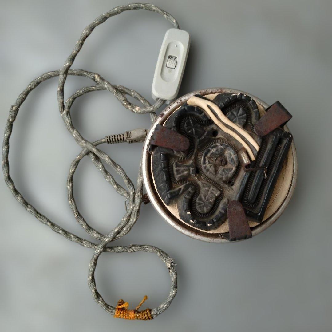 風炉 茶釜 電熱器 鬼面風炉釜 野々田電熱器 敷板 茶道具 お点前道具