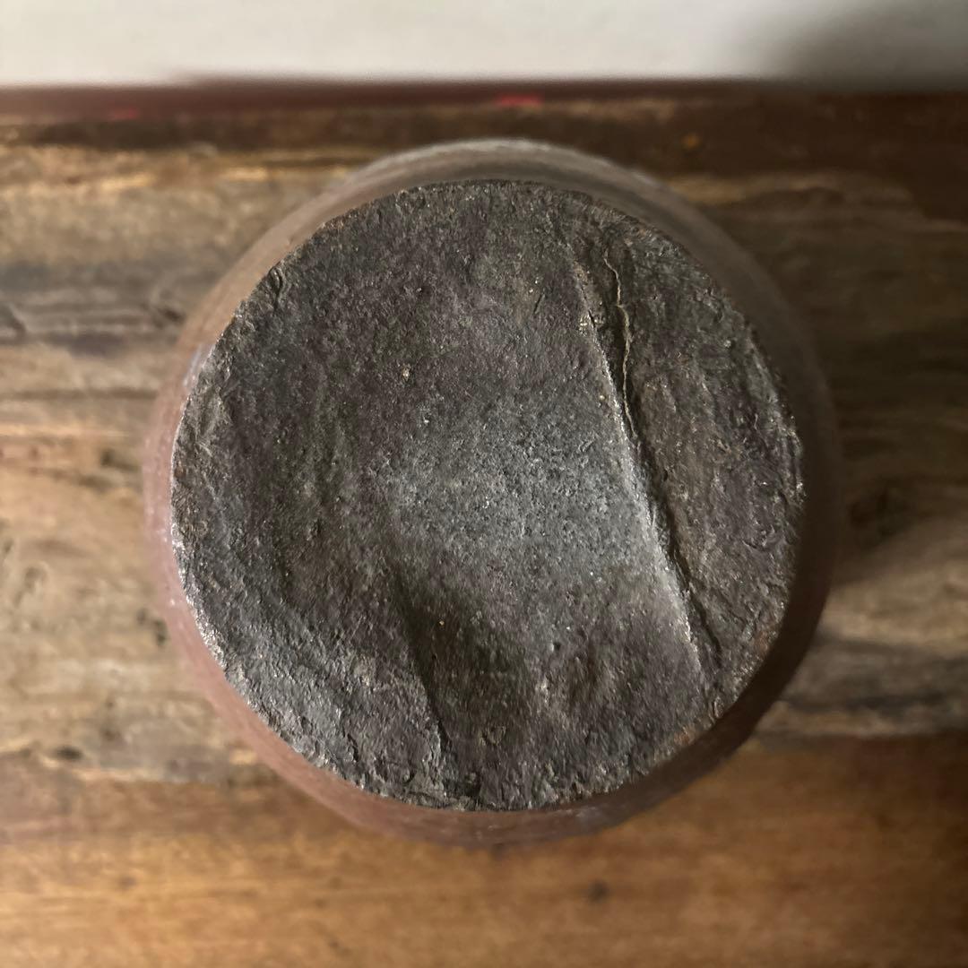 古丹波壷(江戸時代頃) 飴釉葉茶壺　古道具　古備前　古信楽　検:李朝　呂宋壷