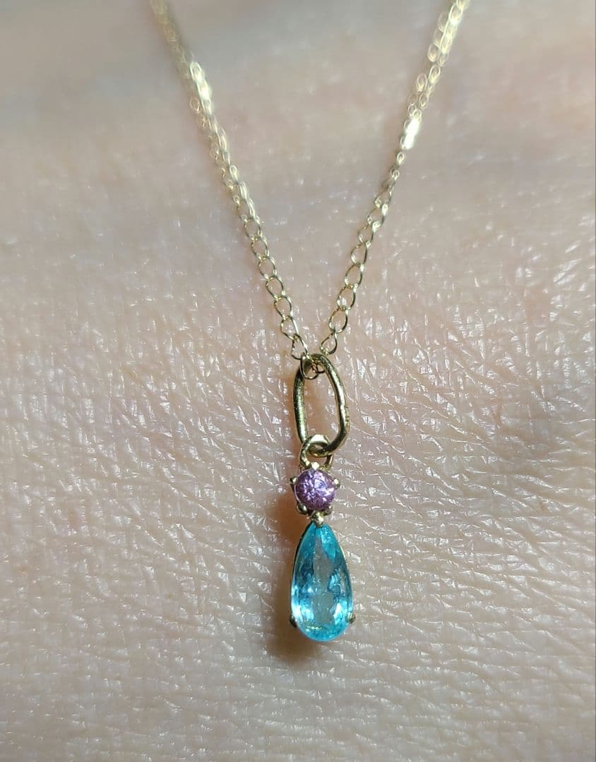 専用ページ☆バターリャパライバトルマリン&パパラチペンダントトップ