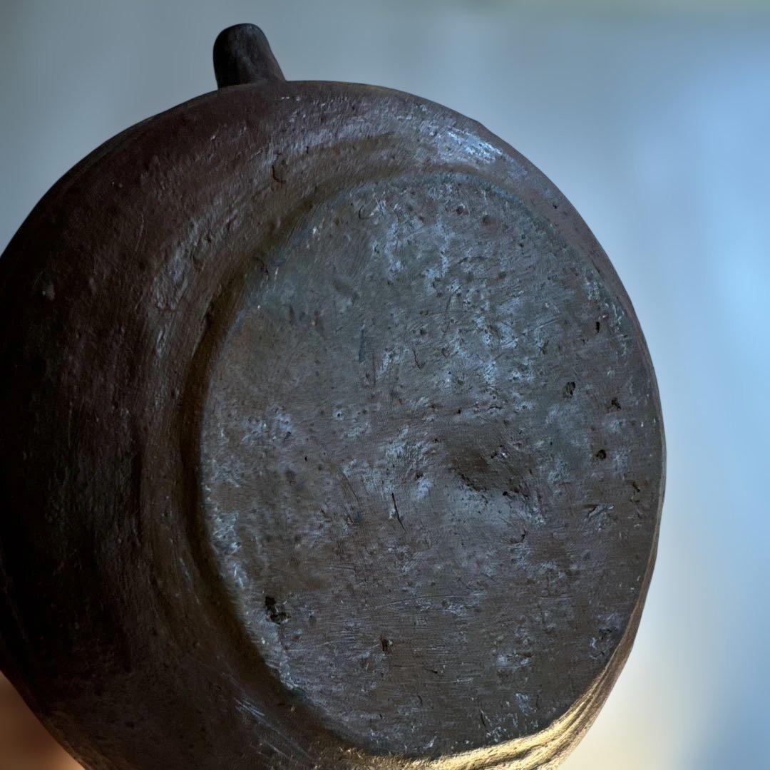 【故島武巳】南蛮焼.穴窯.希少品.焼締め按瓶と湯呑みのセット