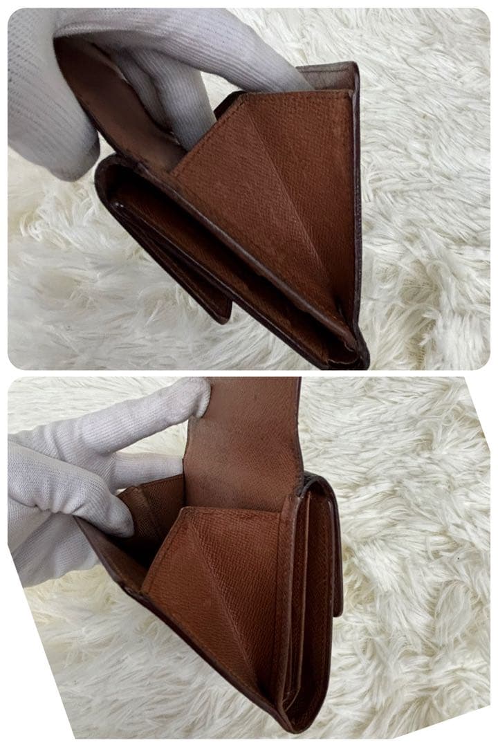 ルイヴィトン モノグラム Wホック 三つ折り 財布