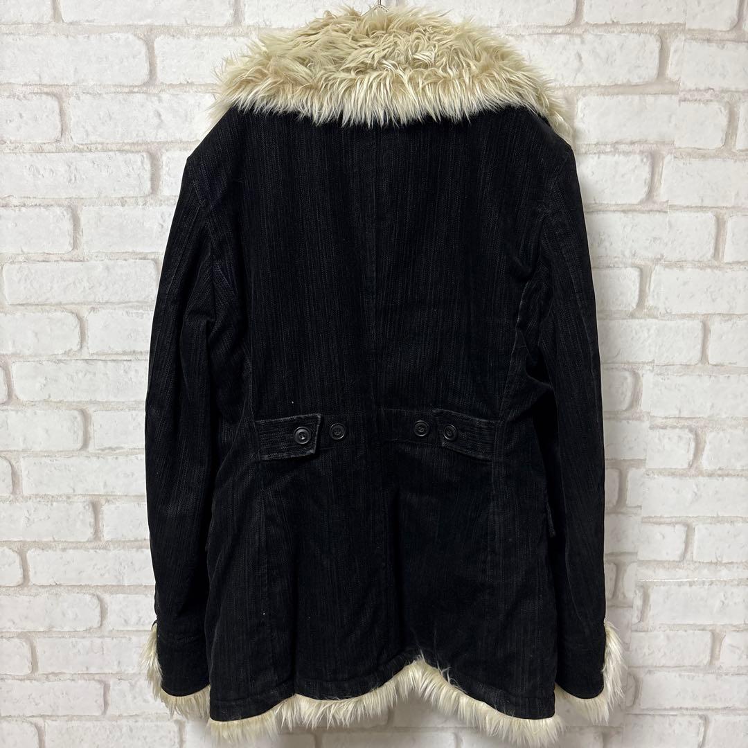 MONSIEUR NICOLE ファージャケット　お兄系　平成　y2k 黒