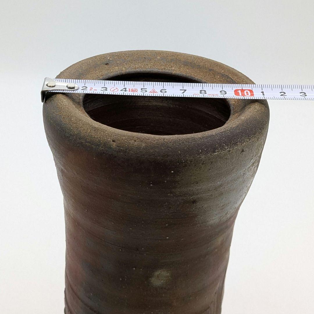 伝統工芸士 高原敏 備前焼 細水指A 共箱共布 水差し 茶道具 茶器