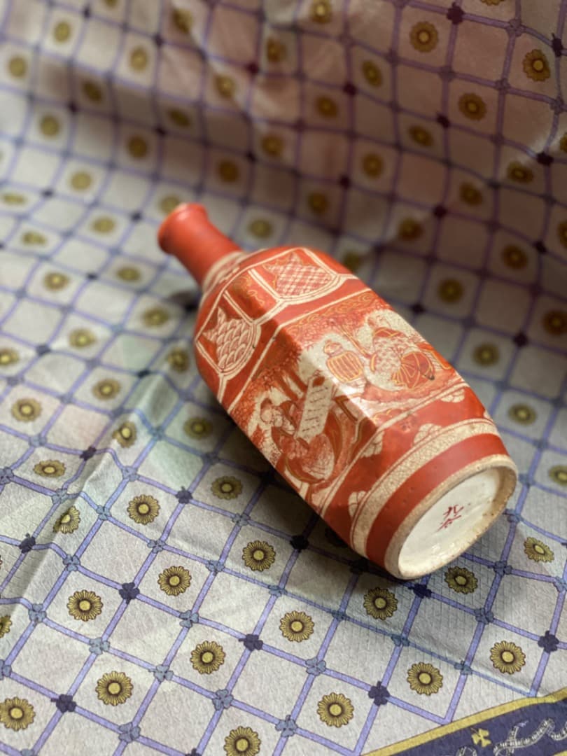 古九谷 九谷焼 赤絵 浅井一毫 旭山 庄三 アンティーク九谷焼 古九谷