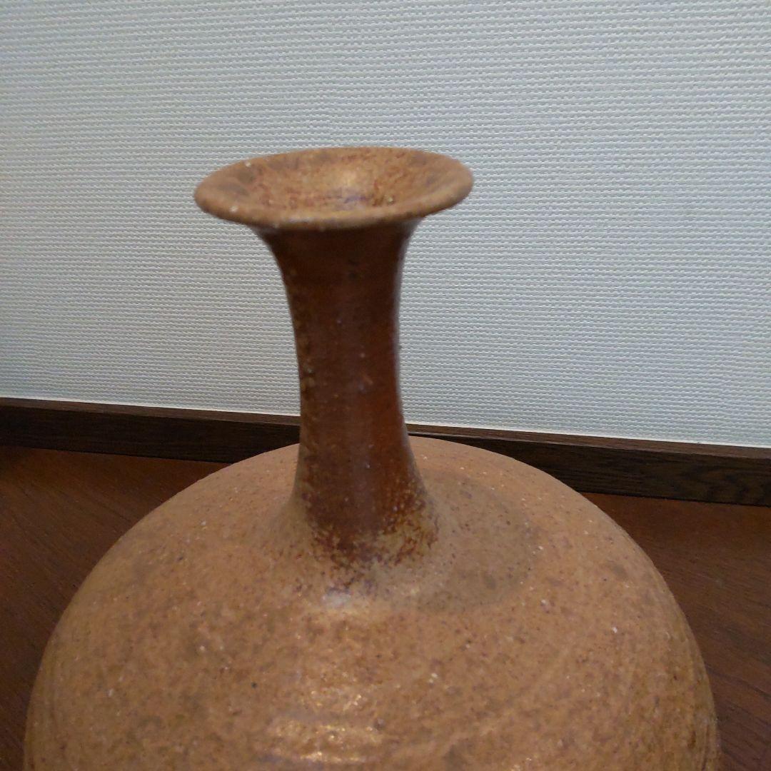 尻張り花入れ　備前焼　33