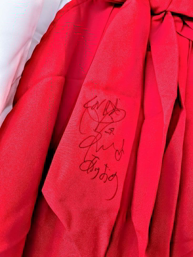 杉原杏璃 私物 愛用の巫女衣裳＋ご本人着用チェキ付 直筆サイン