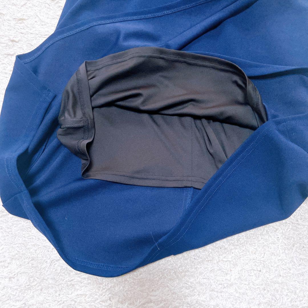 美品 タダシショージ レース切替Vネック キャップスリーブドレス 近年