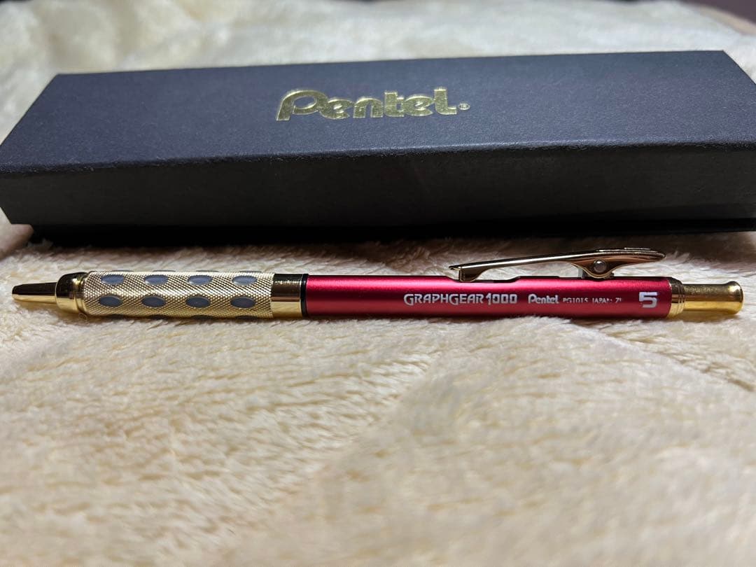 高村杢工房PG5木軸カスタムシャープペンシル0086 伊勢杉油杢 紅白 高村