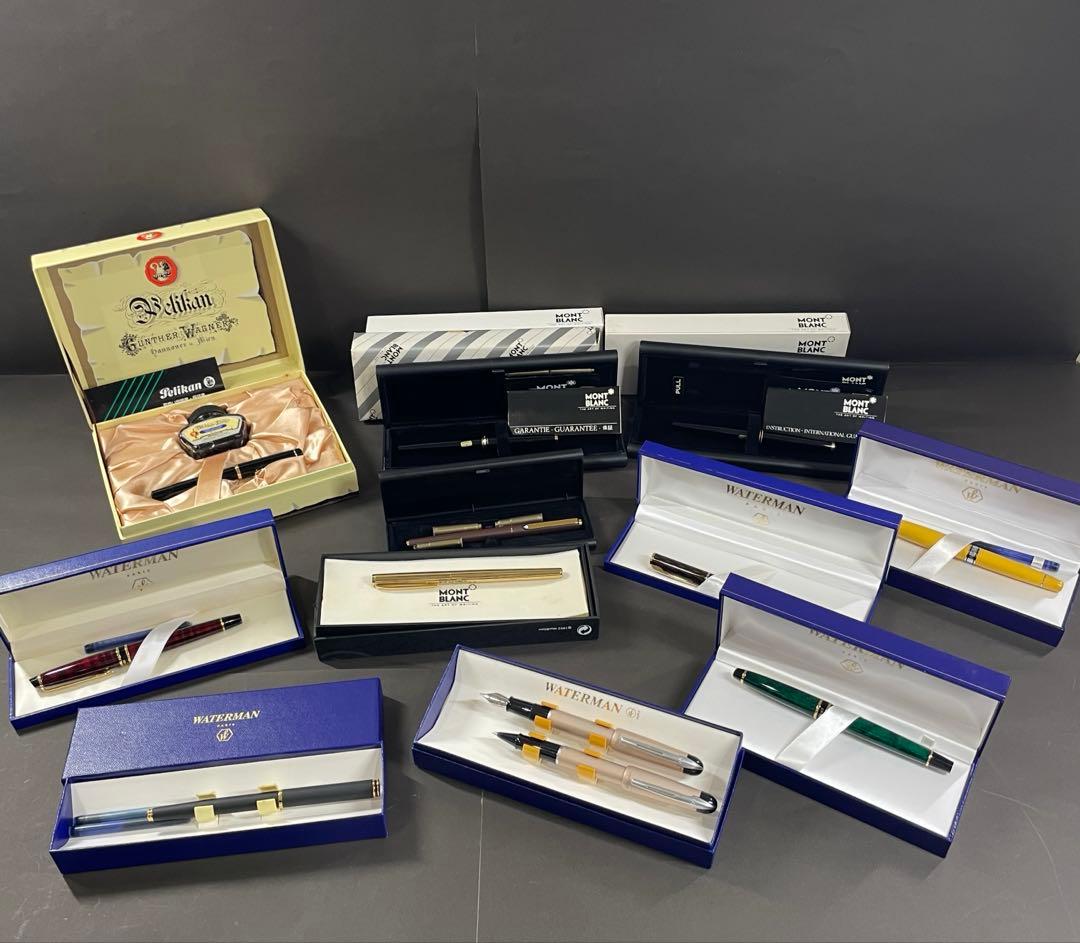 d*3様 MONTLANC Pelikan Waterman 万年筆セット 未使 d*3様 MONTLANC Pelikan Waterman 万年筆セット 未使 d*3様 MONTLANC