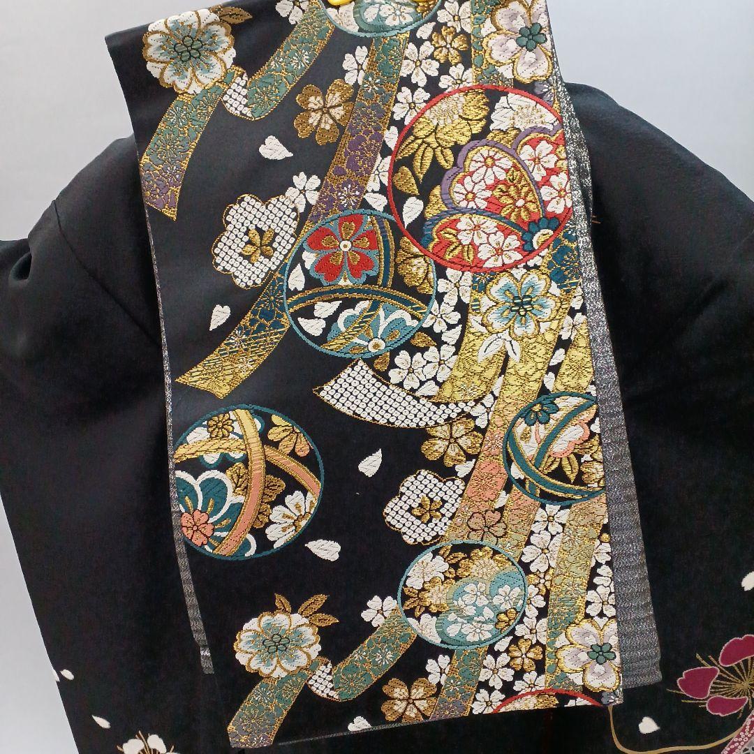 シンプル 振袖フルセット 黒