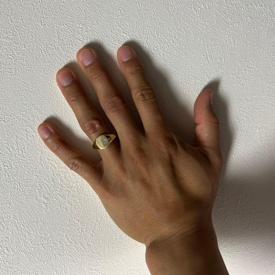 9ct シグネットリング 印台リング　ヴィンテージ 9金